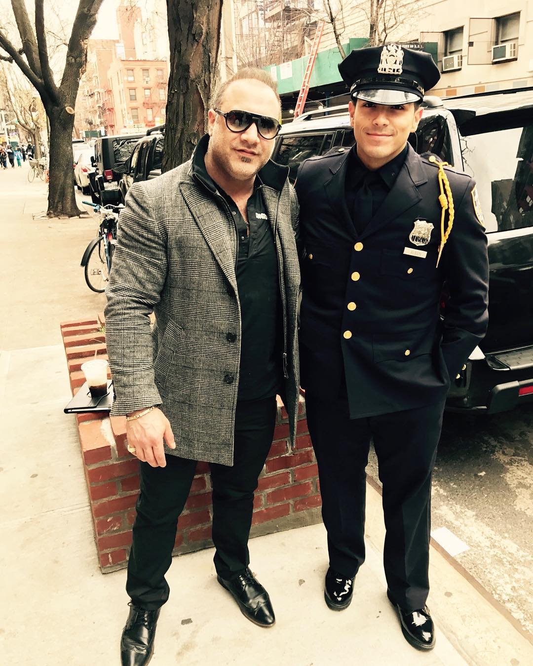 Ruben with NYPD